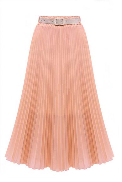 F66508-2  CHIFFON MAXI SKIRT